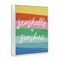 Stupell Industries Seashells & Sunshine on Rainbow Framed Giclee Wall Art Design by Amanda Houston